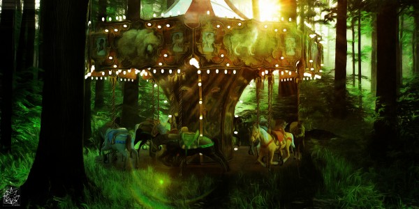 The Forest Vale Carousel Print