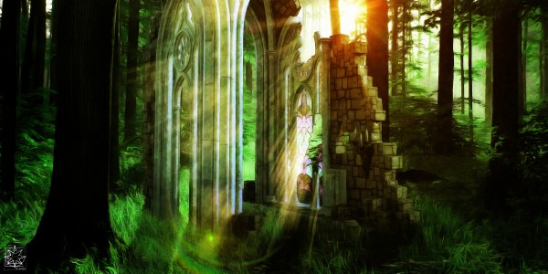 The Forest Vale Ruins Print