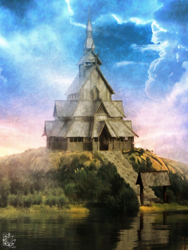 The Viking House Print