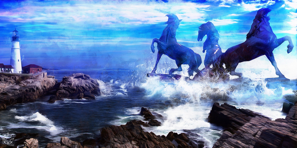 The Horses of Portland Print