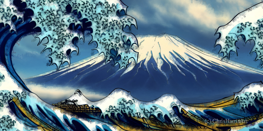 The Lesser Wave by ChrisHarrisArt Wall Art