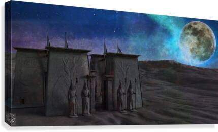 Valley Temple Canvas Print