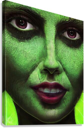 The Green Woman 3 Canvas Print