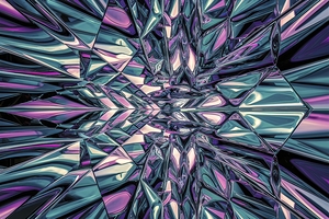 striking abstract image featuring a patterned gla Print