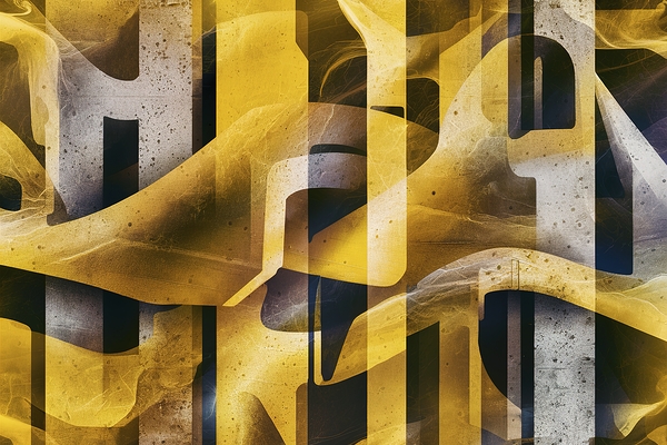 Abstract yellow concrete textures for background. by VeronicMorar