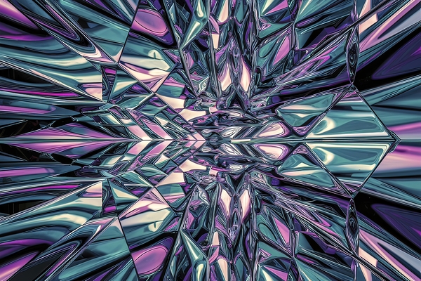 striking abstract image featuring a patterned gla by VeronicMorar