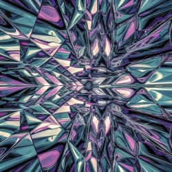 striking abstract image featuring a patterned gla