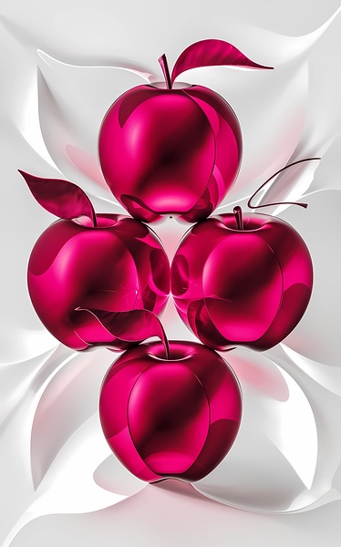 Vibrant Glass Apples by RAHEEM