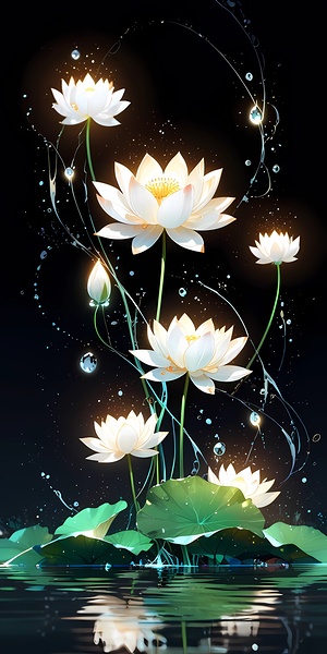 Enchanting Lotus Glow  by RAHEEM