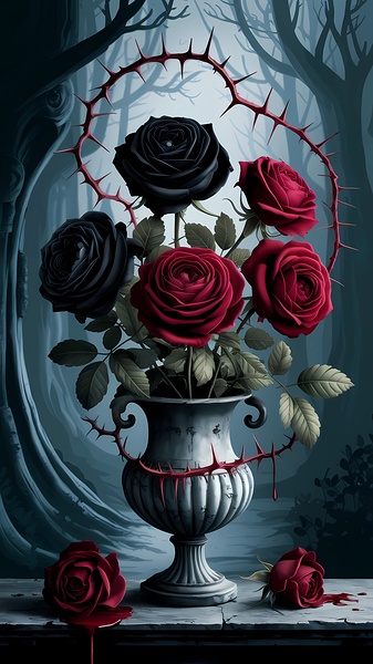 Thorned Elegance Bloom by RAHEEM