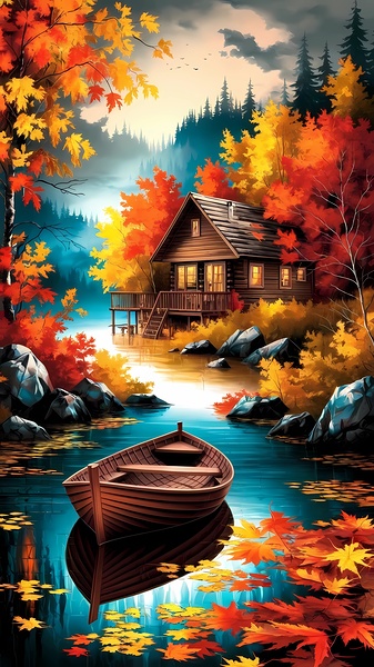 Serene Autumn Bliss by RAHEEM