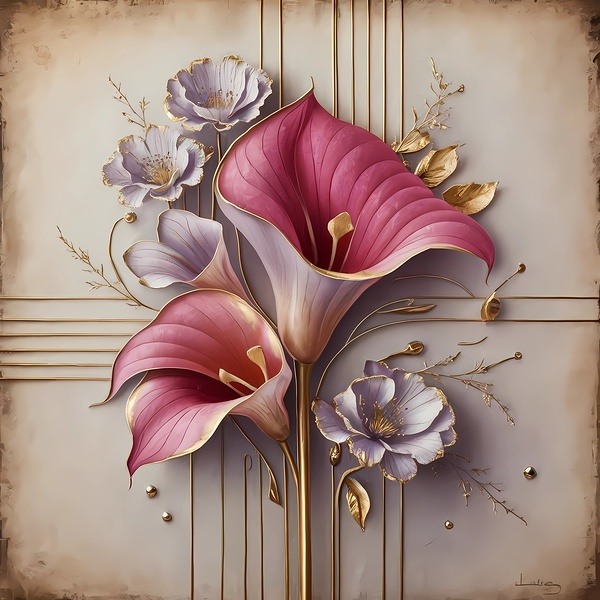Modern Floral Elegance by RAHEEM