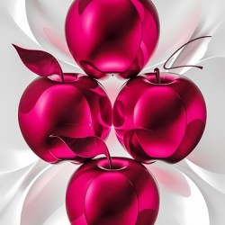 Vibrant Glass Apples