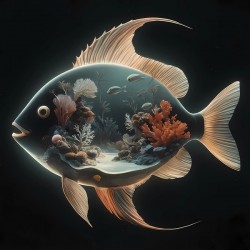 Underwater Silhouette Symphony