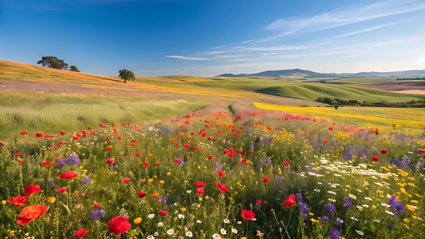 Spring Symphony in a Wildflower Meadow by DesignTech