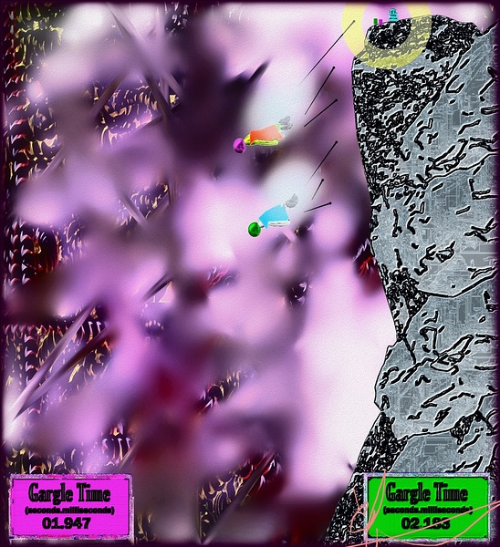 Competitive Gargle BASE Jumping Print