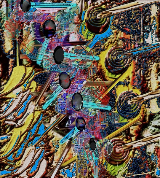 7 Mirrors Crossing Through Print