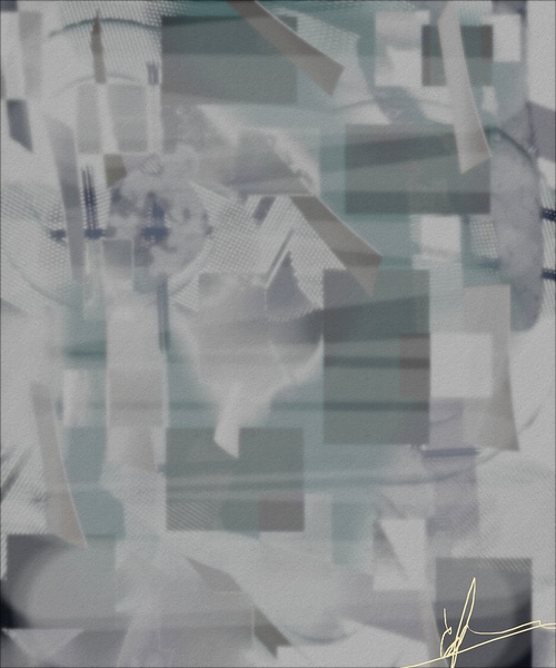 Fading & Floating Dusty Panel Collection Print