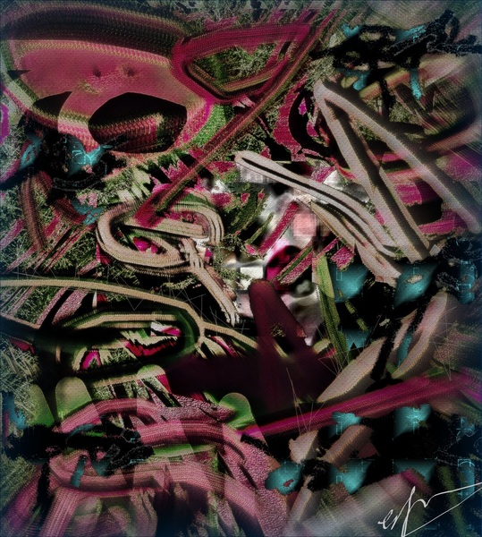 Commixed Velvetron Print