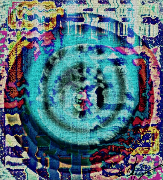 Cyber Capillary Waves Print