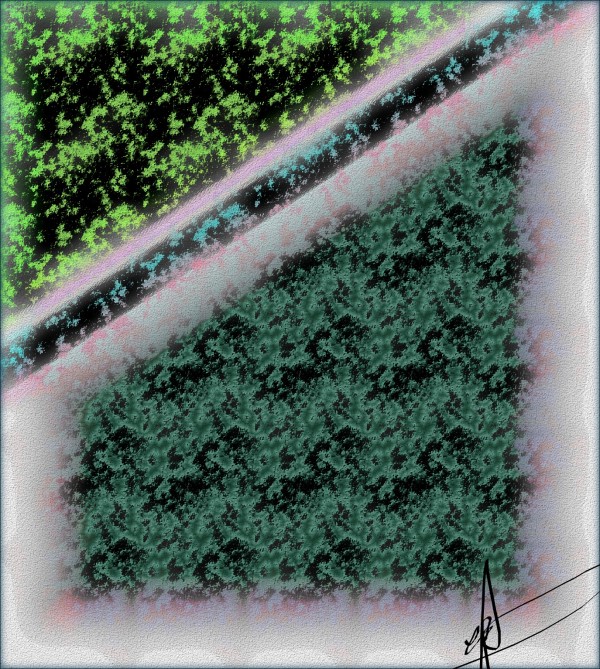 Murky Shrubbery Geometry Print