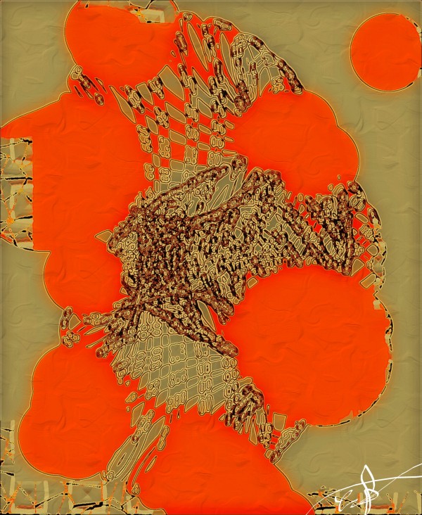 Processed Cheese Powder Flood Print
