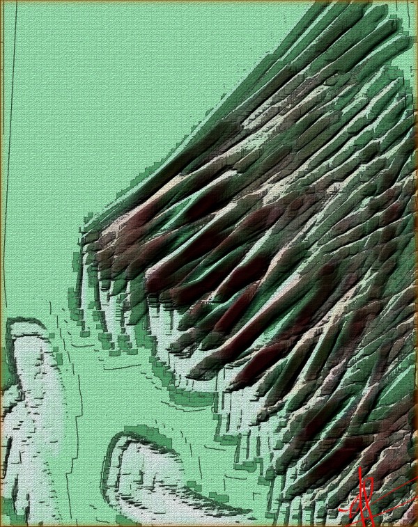 Slope Point Trees Print