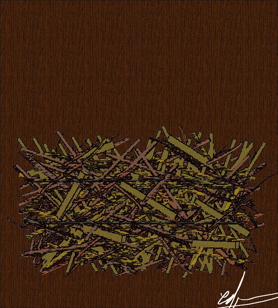 Straw Bale Print