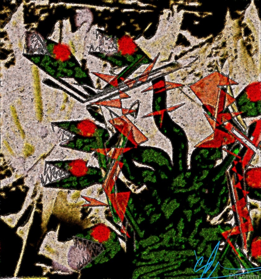 The Nonuple Decapitation of the Lernaean Hydra by Ed Purchla Wall Art