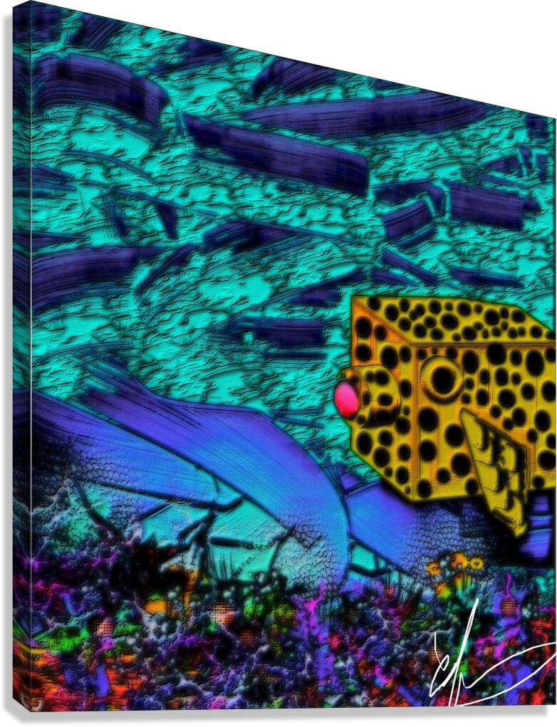 Brooding Yellow Boxfish Canvas Print