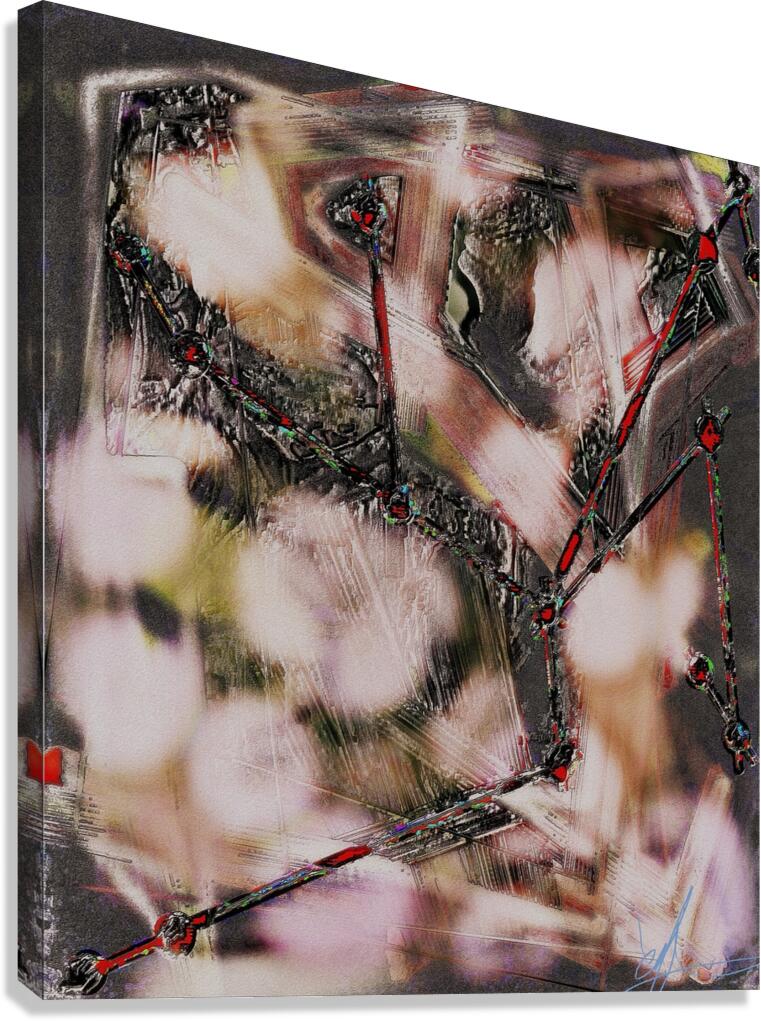 The Slip & the Fall Backward Canvas Print