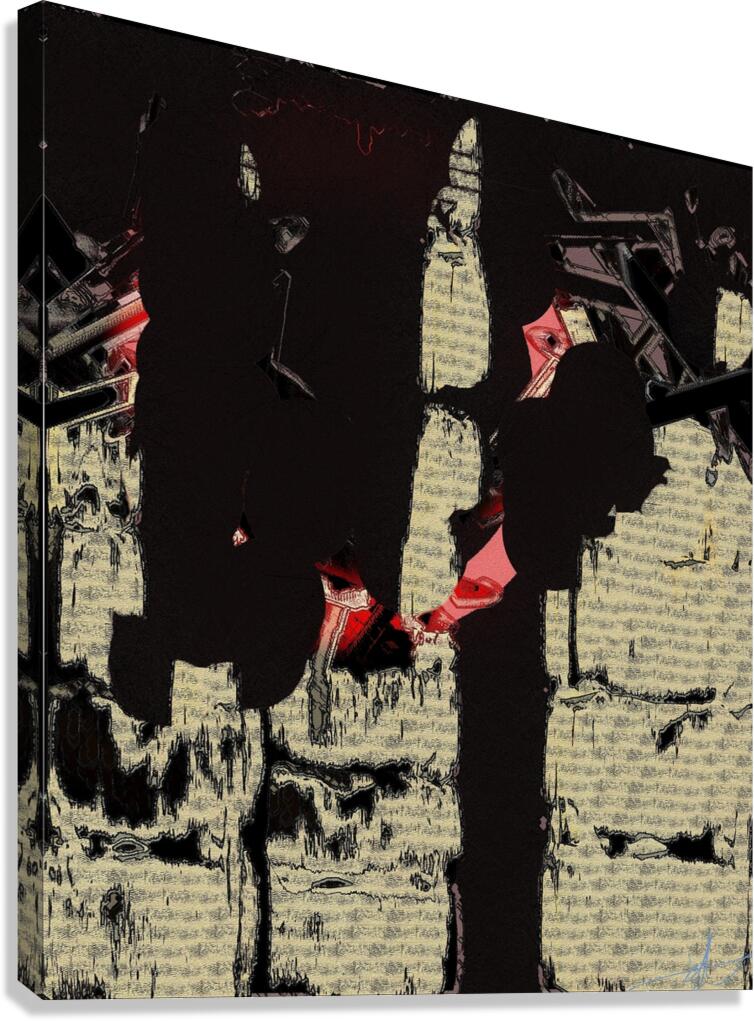 Sabotaged Silos Canvas Print