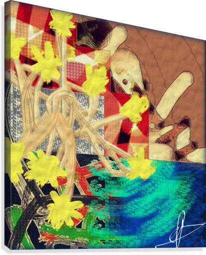 Vapidity Warp Canvas Print
