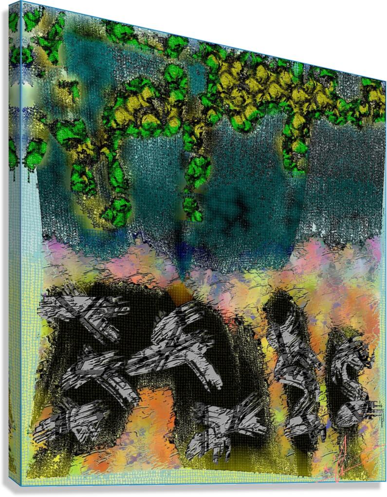 A Right Divagation Canvas Print