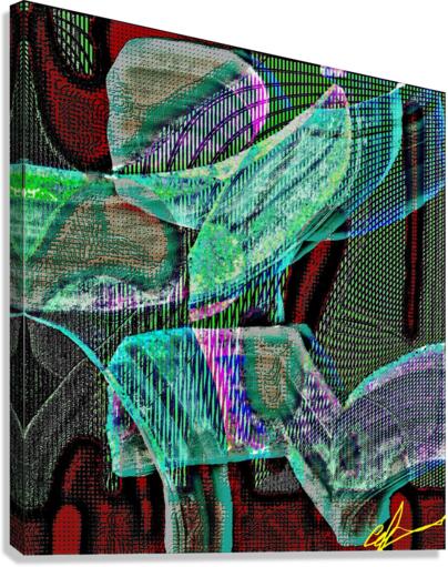 Flickering Fiber Optic Reticulated Python Canvas Print