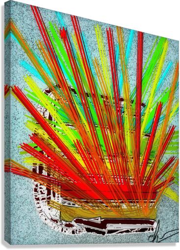 5 Layer Laser Cake Canvas Print
