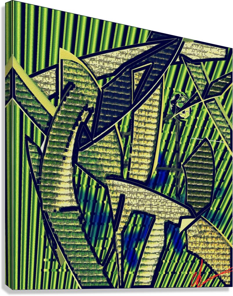 Roller Coasterish Blades of Grass Canvas Print