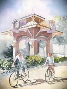 Cycling Through Winter Garden