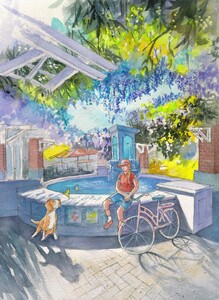 Under the Wisteria in Winter Garden Florida