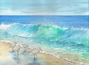 A Wave Breaking on the Beach