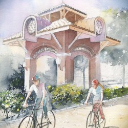 Cycling Through Winter Garden