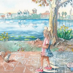 The girl and the squirrel