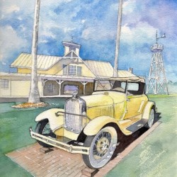 Celebration Golf Club - The Yellow car