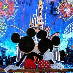 Two lovers in a magical world