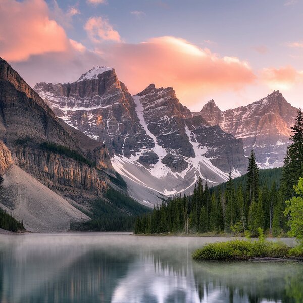mountain and tree Print