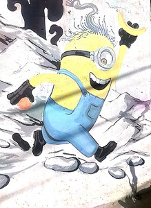 Minion Graffiti by Binod Dawadi