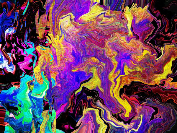 Abstract 106 by Binod Dawadi Print