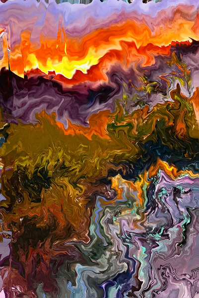 Abstract 109 by Binod Dawadi Print