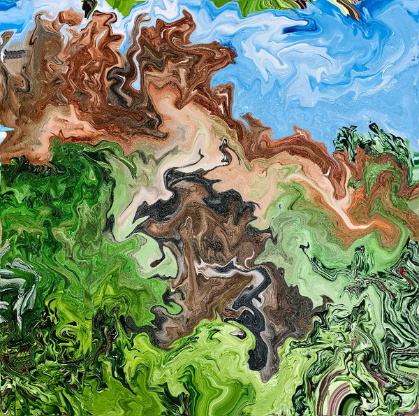 Abstract 206 by Binod Dawadi Print