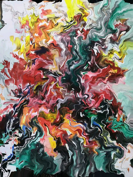 Abstract 26 by Binod Dawadi Print